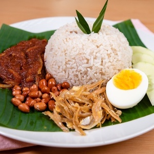 A Picture of Malaysian Nasi Lemak